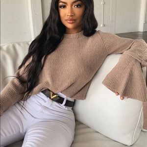 Tiger Mist Brown Cozy Sweater